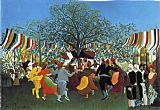 Henri Rousseau Canvas Paintings - A Centennial of Independence